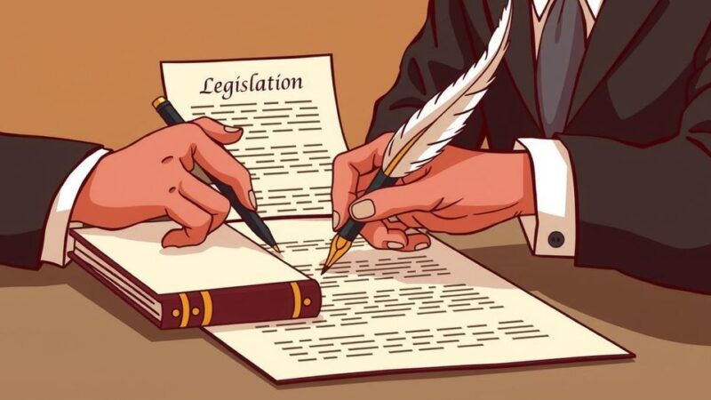 Законодательство о финансировании правительства, подписанное влиятельными людьми в Вашингтоне.